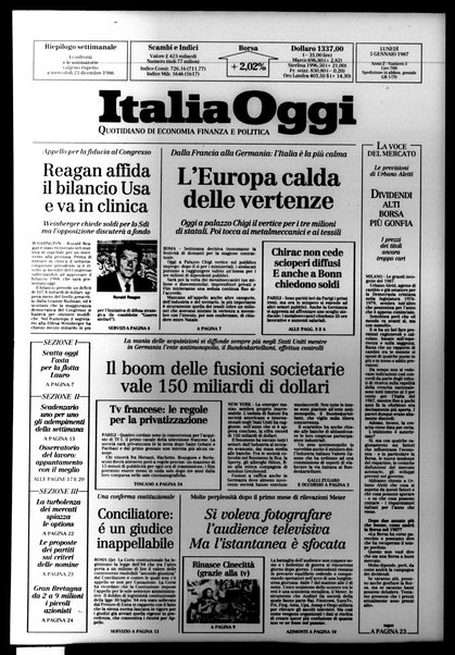 Italia oggi : quotidiano di economia finanza e politica